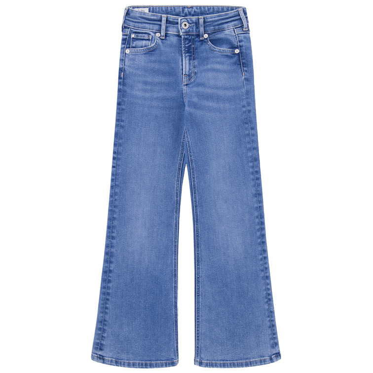 jeans fille  pepe jeans slim fit flare hw jr