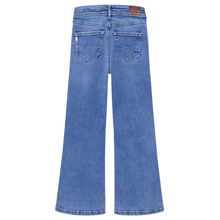 jeans fille  pepe jeans slim fit flare hw jr