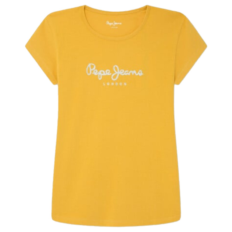 t-shirt fille  pepe jeans hana glitter s/s n