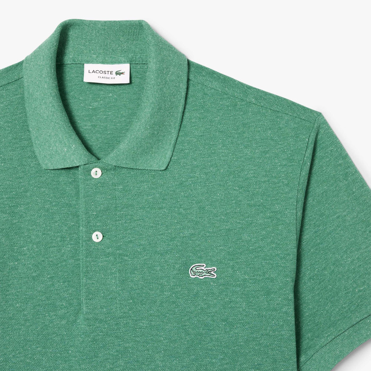 pôle homme  lacoste chemise col bord-cotes manches