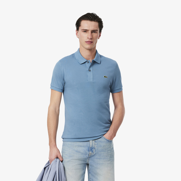 pôle homme  lacoste chemise col bord-cotes manches