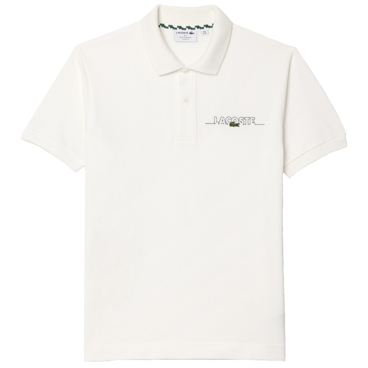 pôle homme  lacoste chemise col bord-cotes manches