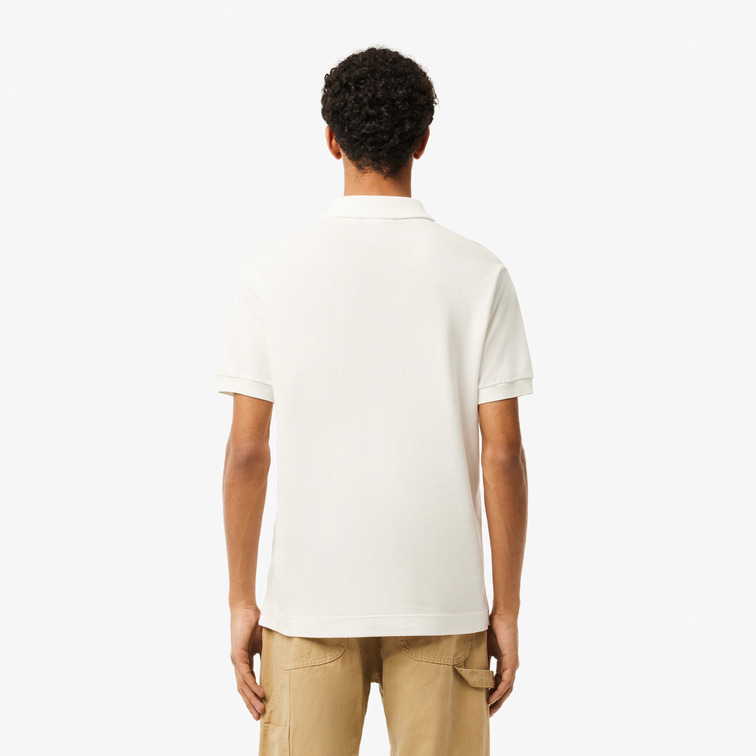 pôle homme  lacoste chemise col bord-cotes manches