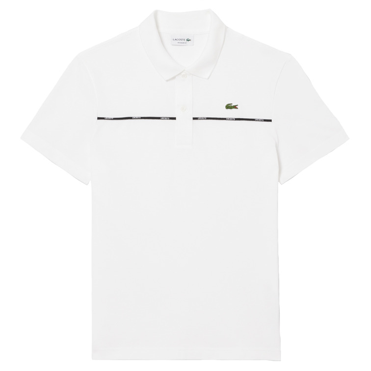 pôle homme  lacoste chemise col bord-cotes manches