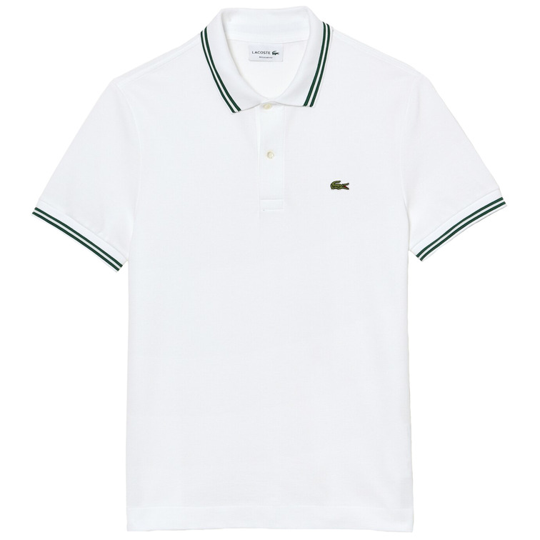 pôle homme  lacoste chemise col bord-cotes manches