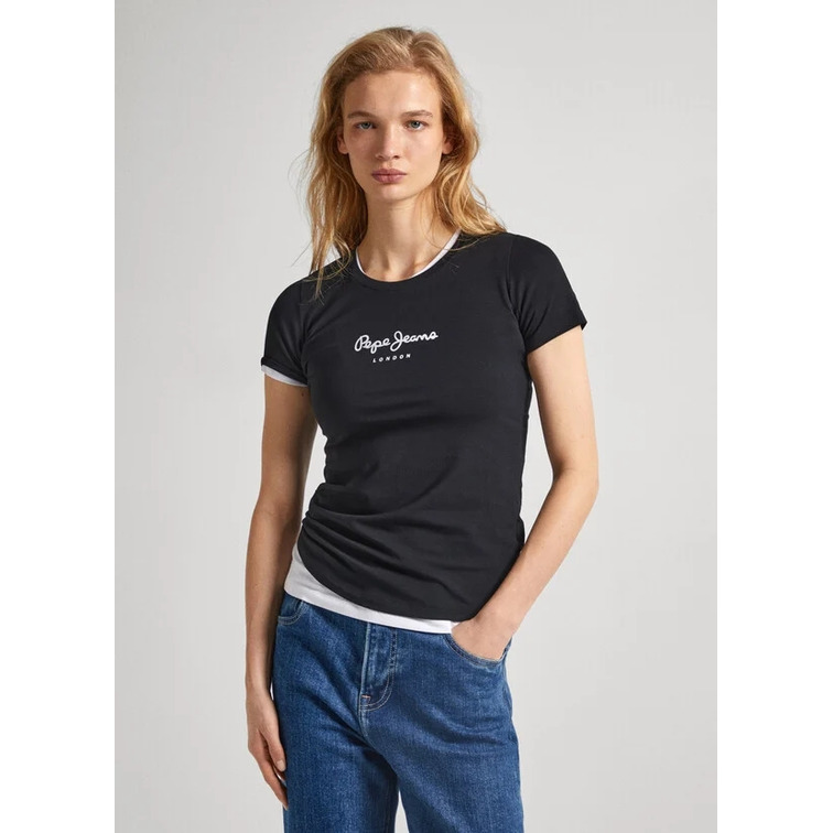 t-shirt femme  pepe jeans new virginia ss n