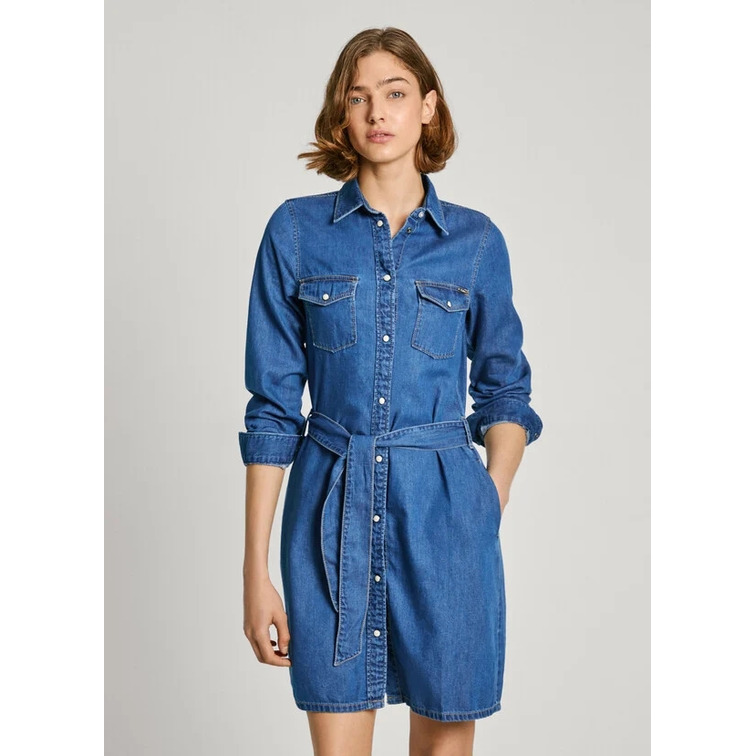 robe femme  pepe jeans regular denim dress