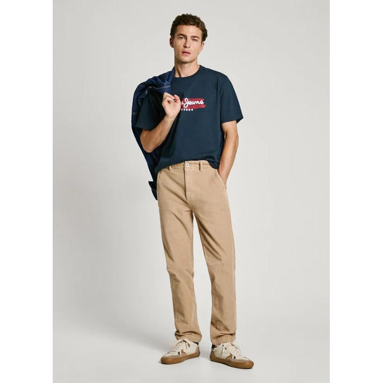 pantalon homme  pepe jeans slim chino corduroy