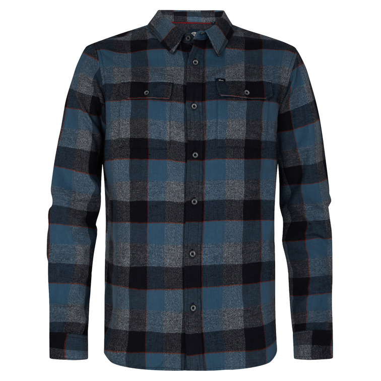 chemise homme  petrol men shirt long sleeve check