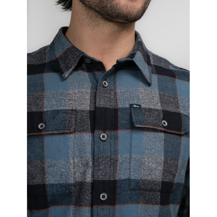 chemise homme  petrol men shirt long sleeve check