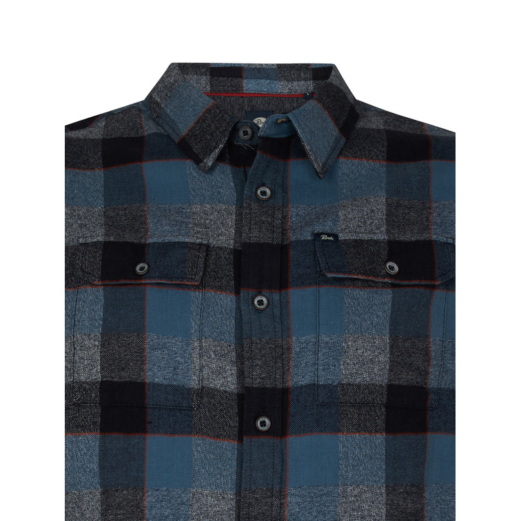 chemise homme  petrol men shirt long sleeve check