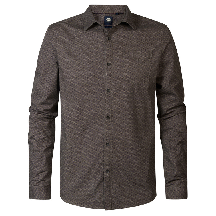 chemise homme  petrol men shirt long sleeve aop