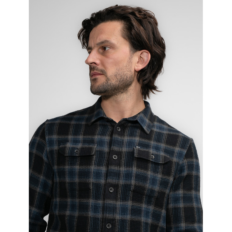 chemise homme  petrol men shirt long sleeve check