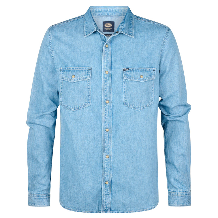 chemise homme  petrol industries men shirt long sleeve denim