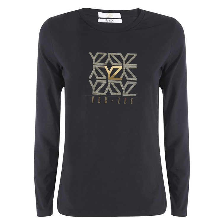 t-shirt femme  yeszee t-shirt donna girocollo, m/l