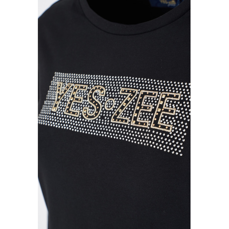 t-shirt femme  yeszee t-shirt donna girocollo, m/l