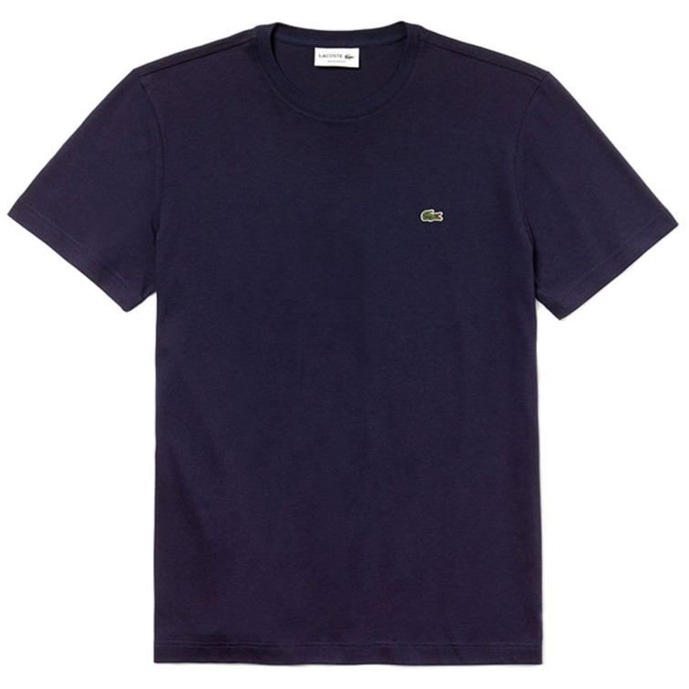 t-shirt homme  lacoste tee-shirt ras du cou manches c