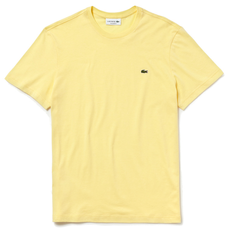 t-shirt homme  lacoste tee-shirt ras du cou manc