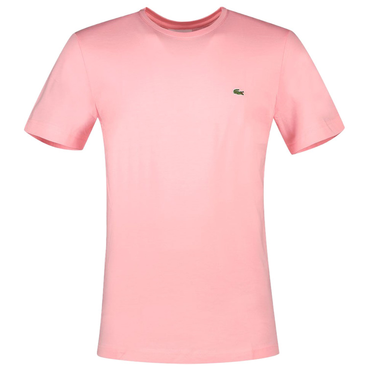 t-shirt homme  lacoste tee-shirt ras du cou manc