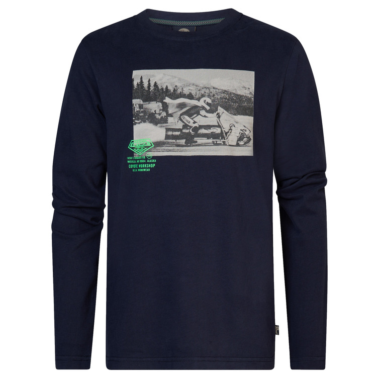 t-shirt garçon  petrol boys t-shirt ls photo print