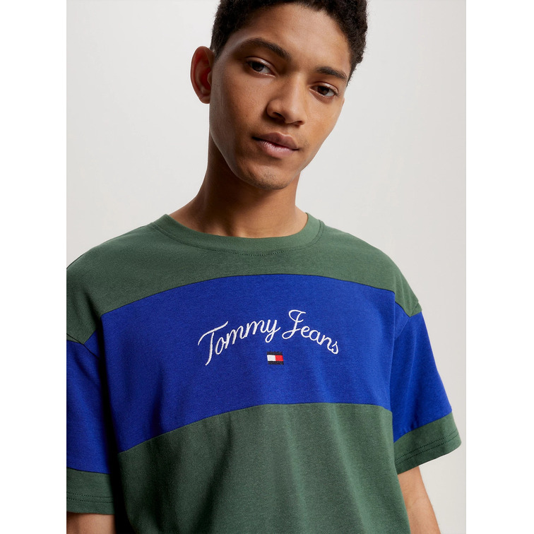 homme tjm rlxd colorblock serif tee c9b