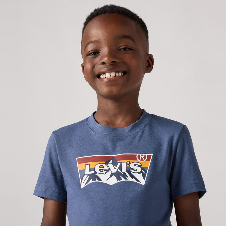 t-shirt garçon  levi's junior lvb mountain batwing tee