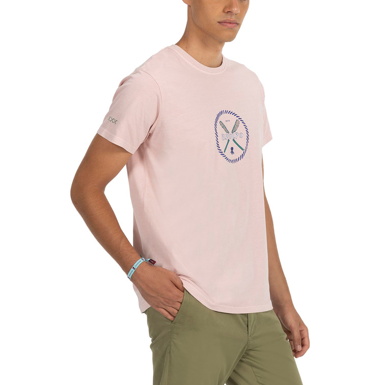 t-shirt homme  pulpo t-shirt estampado relieve rem