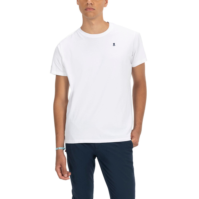 t-shirt homme  pulpo t-shirt  new basic logo blanc