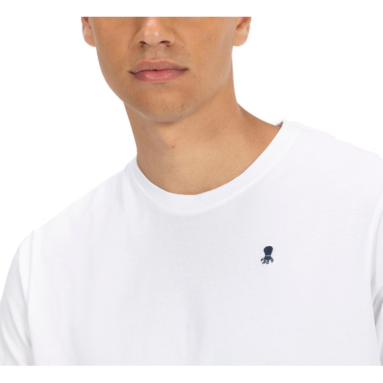 t-shirt homme  pulpo t-shirt  new basic logo blanc