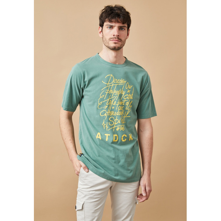 t-shirt homme  altona ropa t-shirt verde oscuro