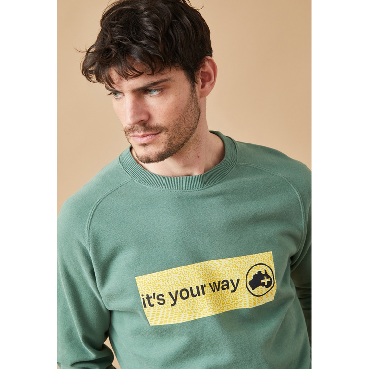 sweat-shirt homme  altona ropa sweat-shirt verde oscuro