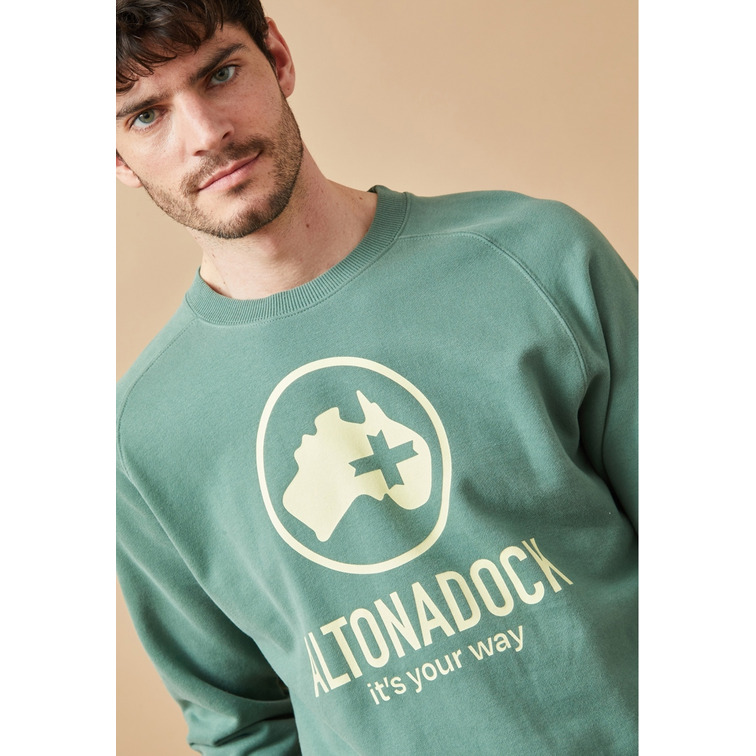 sweat-shirt homme  altona ropa sweat-shirt verde oscuro