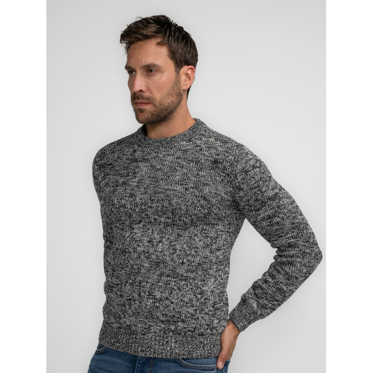 maillot homme  petrol men knitwear round neck basic