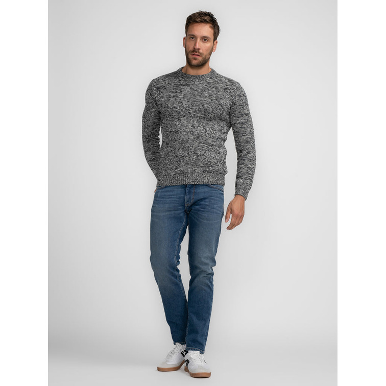 maillot homme  petrol men knitwear round neck basic