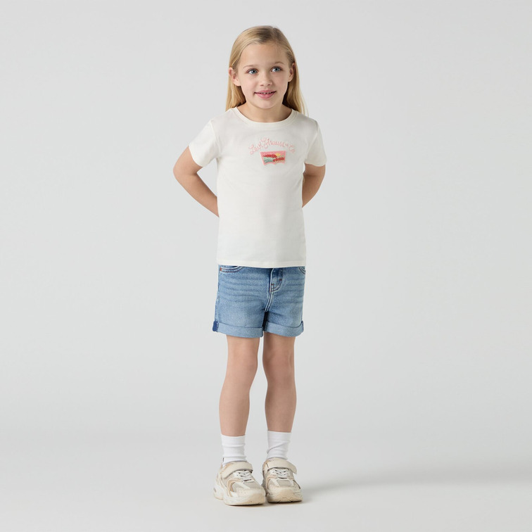 le short fille  levi's lvg girlfriend shorts