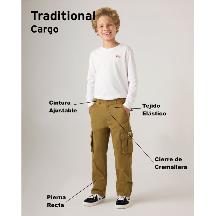 pantalon garçon  levi's junior lvb traditional cargo