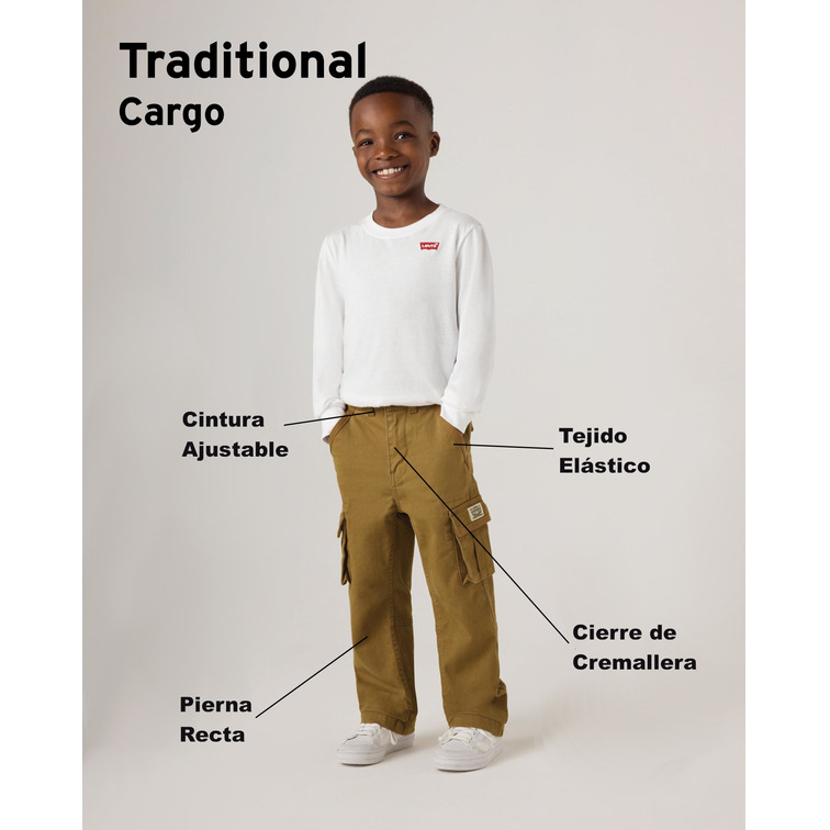 pantalon garçon  levi's junior lvb traditional cargo