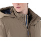 cazadora homme  ganso manteau largo plumas beige