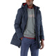 cazadora homme  ganso manteau largo plumas marino