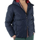 cazadora homme  ganso manteau corto plumas marino