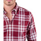 chemise homme  el ganso chemise tartán rojo