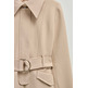 manteau femme  salsa single breasted trench coat