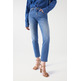 jeans femme  salsa true cropped slim