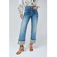 jeans femme  salsa faith greencast with cuff