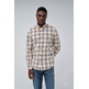 chemise homme  salsa plaid corduroy shirt regular f