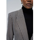 manteau femme  salsa checkered suit blazer