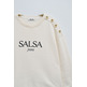 maillot femme  salsa branding sweater with shoulder