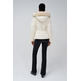 manteau femme  salsa short puffer coat with fur hoo