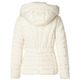 manteau femme  salsa short puffer coat with fur hoo