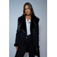 manteau femme  salsa long shearling coat